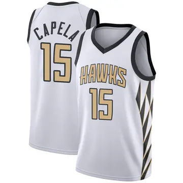 Atlanta Hawks Clint Capela 2018/19 Jersey - City Edition - Men's Swingman White