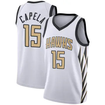 Atlanta Hawks Clint Capela 2018/19 Jersey - City Edition - Youth Swingman White