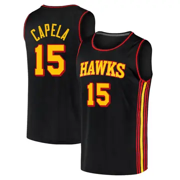 Atlanta Hawks Clint Capela 2020/21 Jersey - Statement Edition - Men's Fast Break Black