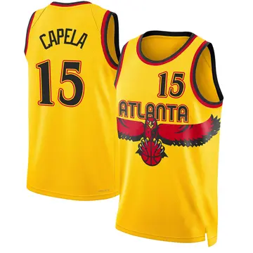 Atlanta Hawks Clint Capela 2021/22 City Edition Jersey - Men's Swingman Yellow