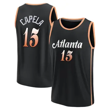 Atlanta Hawks Clint Capela 2022/23 City Edition Jersey - Men's Fast Break Black