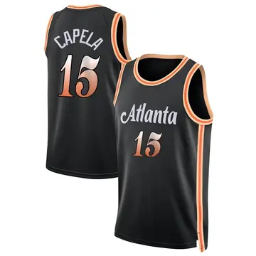 Atlanta Hawks Clint Capela 2022/23 City Edition Jersey - Youth Swingman Black