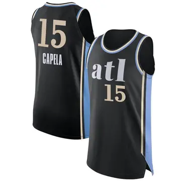 Atlanta Hawks Clint Capela 2023/24 City Edition Jersey - Men's Authentic Black