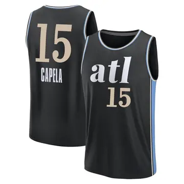 Atlanta Hawks Clint Capela 2023/24 City Edition Jersey - Men's Fast Break Black