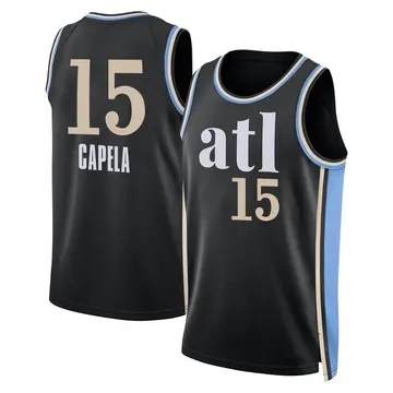 Atlanta Hawks Clint Capela 2023/24 City Edition Jersey - Men's Swingman Black