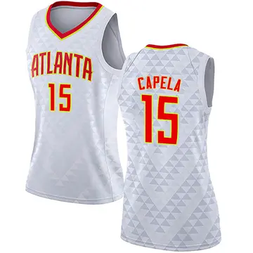 Atlanta Hawks Clint Capela Jersey - Association Edition - Women's Swingman White